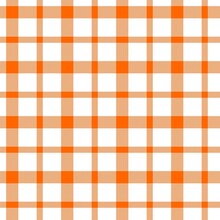 Orange White Plaid Vector Texture