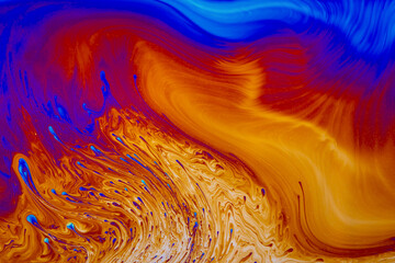 Wall Mural - psychedelic multicolored background abstract. rainbow colors. patterns background. photo macro shot 