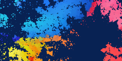 Poster - Bright background with splashes of grunge paint