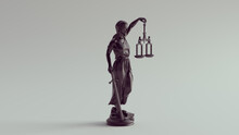 Lady Justice Statue The Personification Of The Judicial System Legal Protection Balance Scales Law Black 3d Illustration Render
