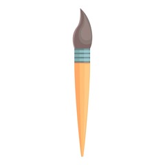 Poster - Paint brush icon cartoon vector. Art tool. Artist painter