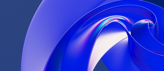 Abstract blue wave pattern, illustration