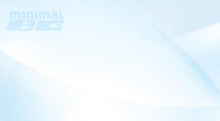 Poster - Abstract light blue and white minimal background