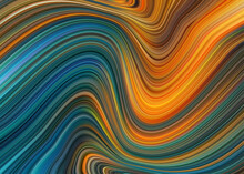 Striped Waving Line Textured Flowing Dynamic Concept