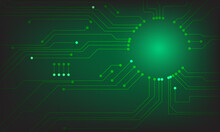 Green Circuit Background