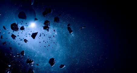 Aufkleber - Image of outer space. . Mixed media