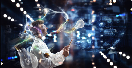 Wall Mural - innovative technologies in science and medicine