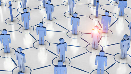 Poster - Social Web Network Background Image