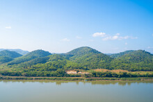 View Of Mekong River From Skywalk Chiang Khan