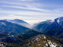 Winter View Of San Gabriel Basin From Inspiration Point In Angeles National Forest
