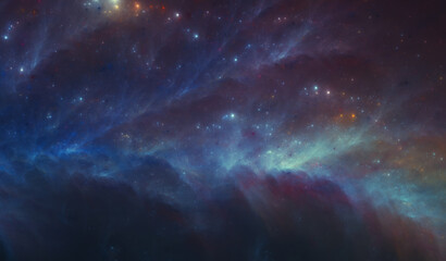 Wall Mural - Radiant Flare Array - Fractions of Space - High Detail - 