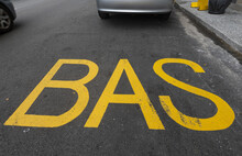 Letters Bas On Road Surface