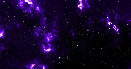 Wall Mural - space background with realistic nebula and shining stars. colorful cosmos with stardust and milky wa