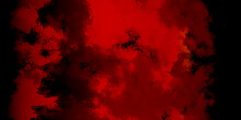 Abstract Red Powder Explosion On Black Background. Abstract Red Grunge, Powder Splatted On Black Background. Freeze Motion Of Red Powder Exploding. Watercolor Grunge Vector Illustration Design.
