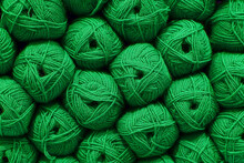 Abstract Diy Background. Ball Of Wool. Beautiful Colored Wools Ball. Wool Texture. Skeins Of Yarn. Natural Material For Knitting, Creative Idea.