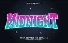 Editable Text Effect, Midnight Style