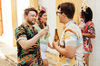 © kleberpicui - Brazilian Carnival. Group of friends celebrating carnival party