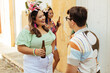 © kleberpicui - Brazilian Carnival. Group of friends celebrating carnival party