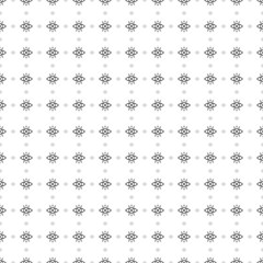 Poster - Square seamless background pattern from geometric shapes are different sizes and opacity. The pattern is evenly filled with big black vision symbols. Vector illustration on white background