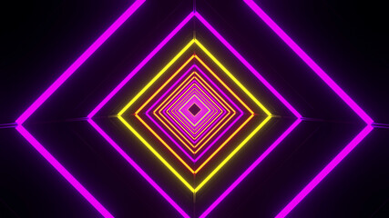 Wall Mural - Abstract Colorful Neon Triangle Background