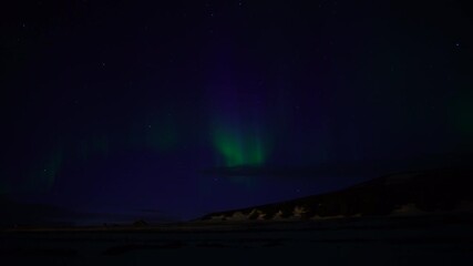 northern lights arctic landscape