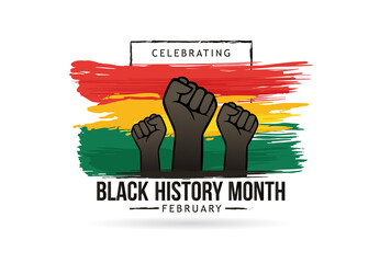 Black history month celebrate 2022. vector illustration design graphic Black history month 2022