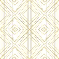 Poster - abstract seamless pattern in art deco style.