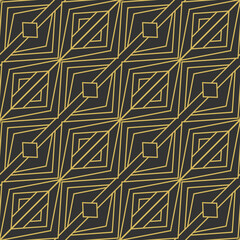 Poster - abstract seamless pattern in art deco style.
