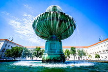 Famous Fountain In Munich - Ludwigstrasse
