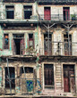 old damage building architecture in havana