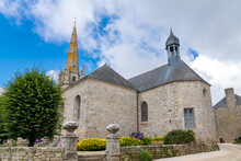 The City Of Carnac In Brittany, Saint-Cornely Church, Beautiful Monument

