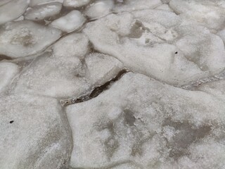 Poster - Blocks of ice close up.