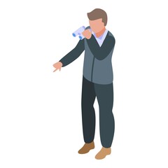 Poster - Hr vacancy manager icon isometric vector. Job search. Work seek