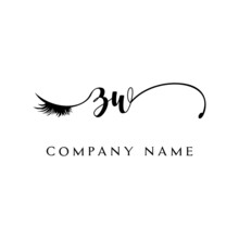 Initial ZW Logo Handwriting Beauty Salon Fashion Modern Luxury Letter