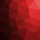 Fototapeta Abstrakcje - Red polygonal vector abstract background