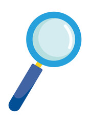 Canvas Print - magnifying glass icon