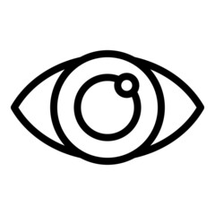 Poster - Eye overview icon outline vector. Business data. Finance stock