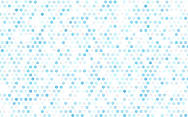 Wall Mural - Light BLUE vector pattern with colorful hexagons.