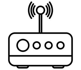 Wall Mural - router device icon image