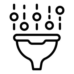 Poster - Phone app funnel icon outline vector. Mobile cell. Web smart