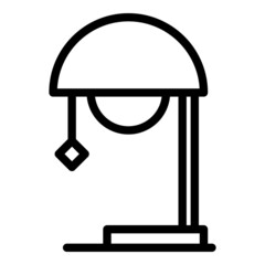 Poster - Ceiling lamp icon outline vector. Floor light. Interior lamp