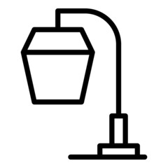 Sticker - Led lamp icon outline vector. Home light. Modern office