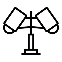 Poster - Wall lamp icon outline vector. Floor light. Interior lampshade