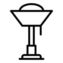 Poster - Electric lamp icon outline vector. Office light. Home illumination