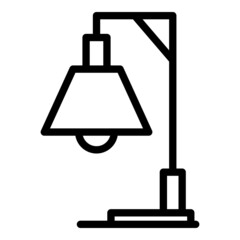 Poster - Lamp design icon outline vector. Floor light. Interior table