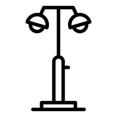 Poster - Garden lamp icon outline vector. Stand light. Modern illumination