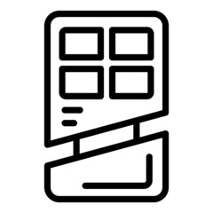 Poster - Car alarm system icon outline vector. Hand key. Remote auto