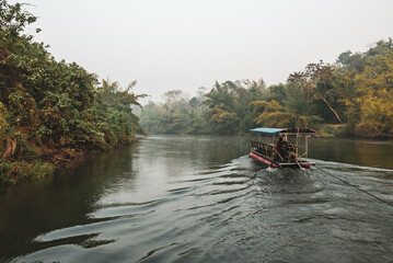 Wall Mural - Early Morning at the River Kwai