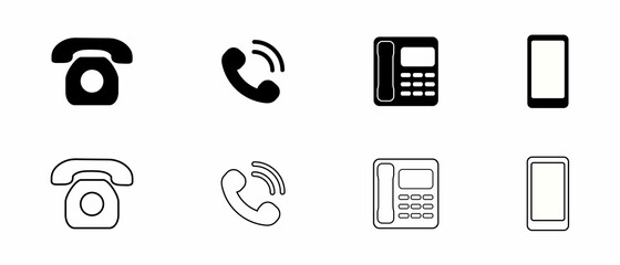 Contact icon vector. Сall web signs.