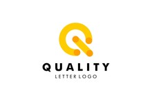 Letter Q Logo : Suitable For Company Theme, Technology Theme, Initial Theme, Infographics And Other Graphic Related Assets.